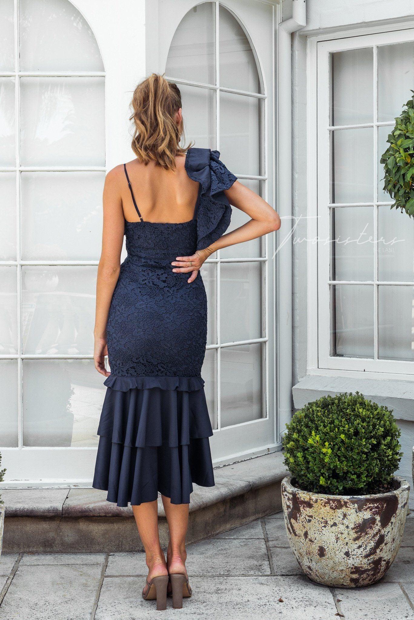 Sophia Dress - Navy - Image 2