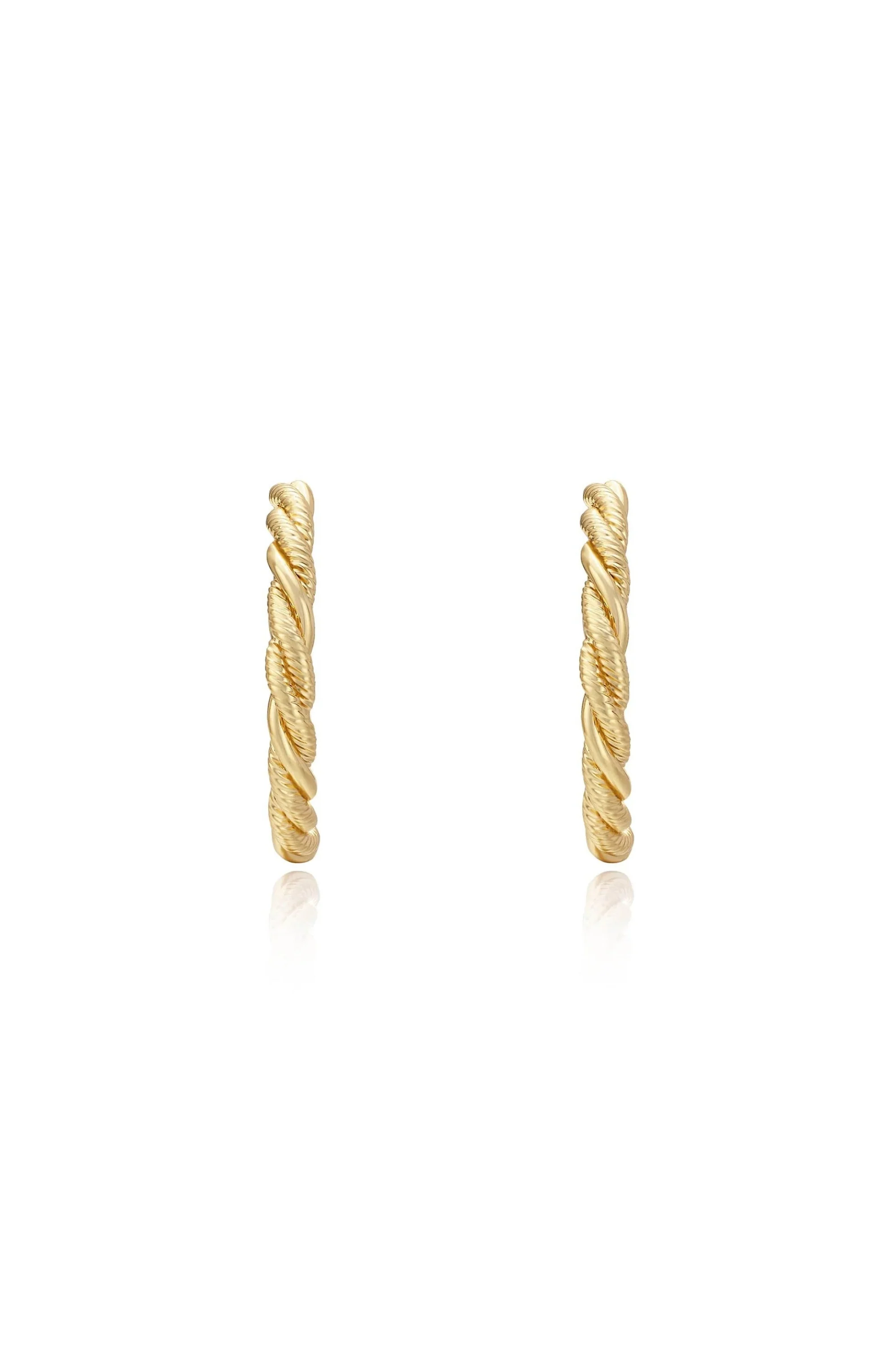 Spun Strands Hoop Earrings - Image 2