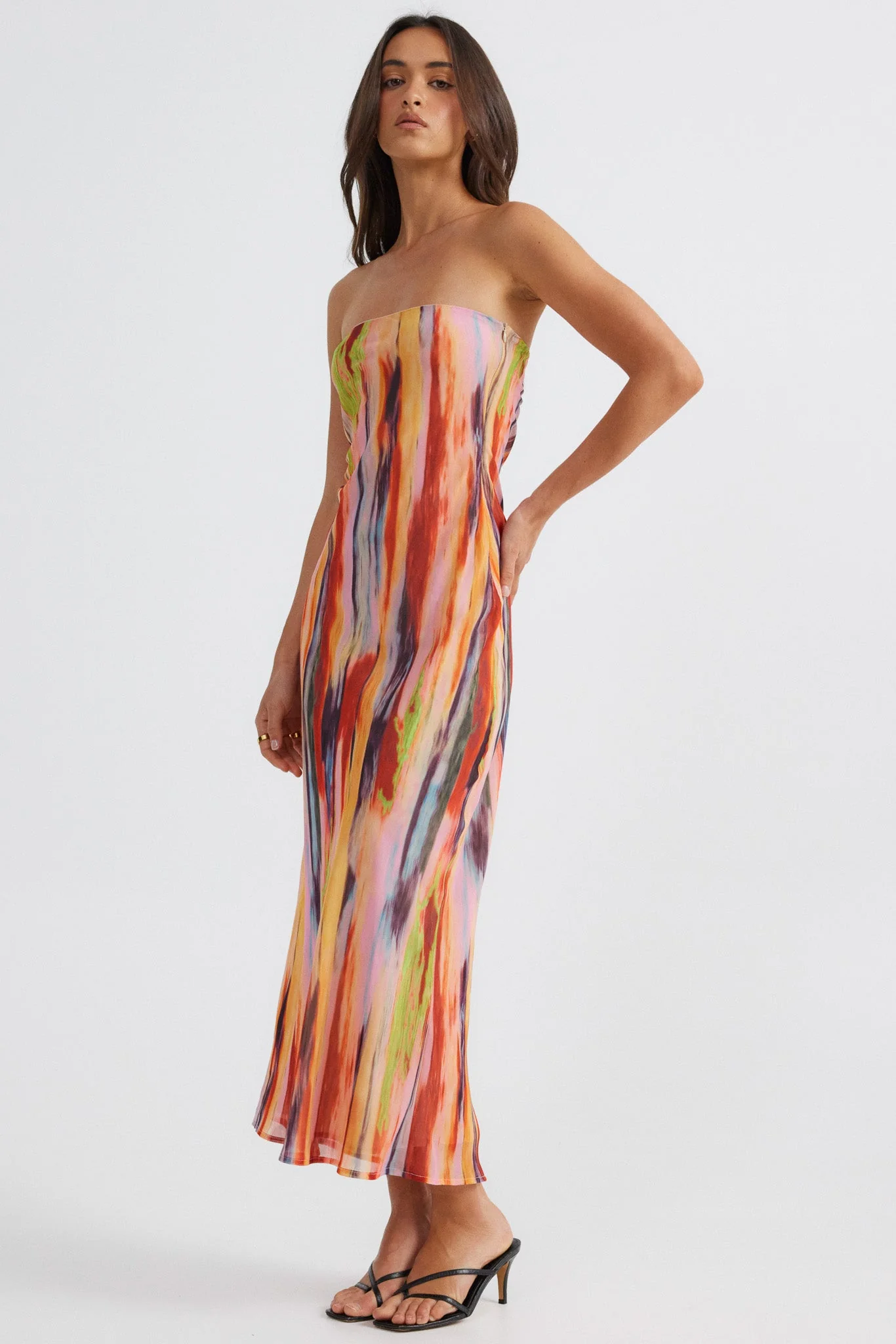 St Barts Strapless Maxi Dress - Print - Image 2