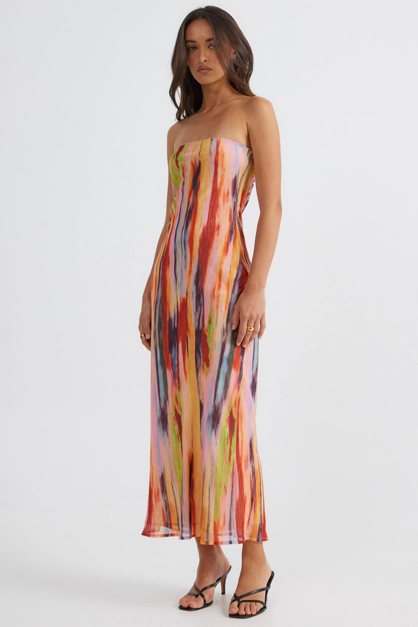 St Barts Strapless Maxi Dress - Print - Image 3