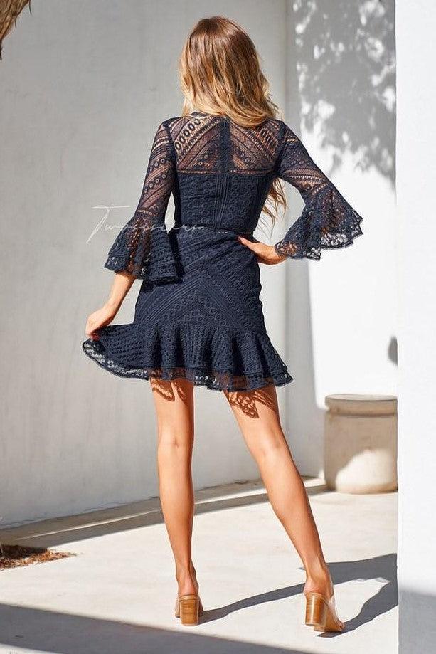 Stacey Dress - Navy - Image 2