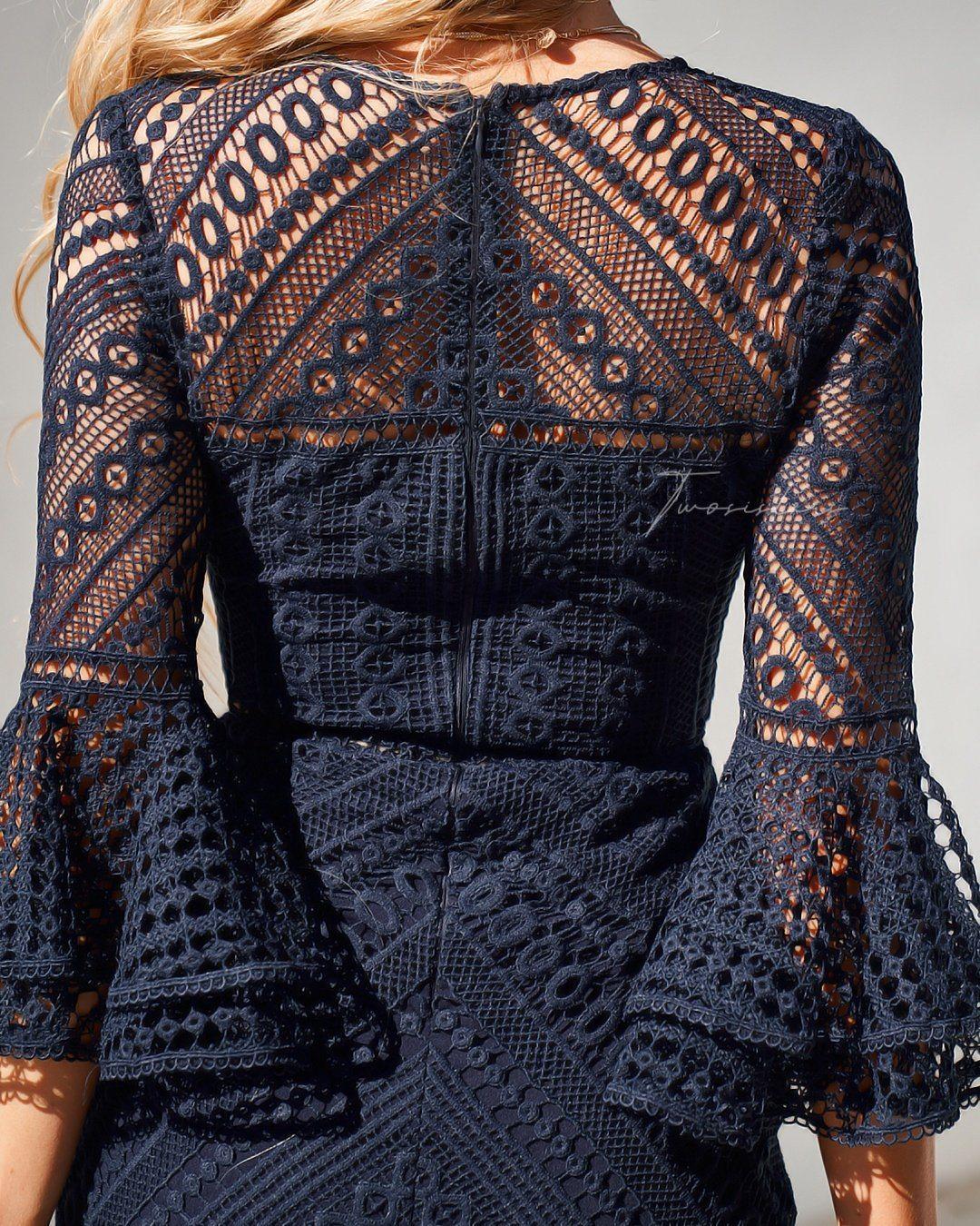 Stacey Dress - Navy - Image 5