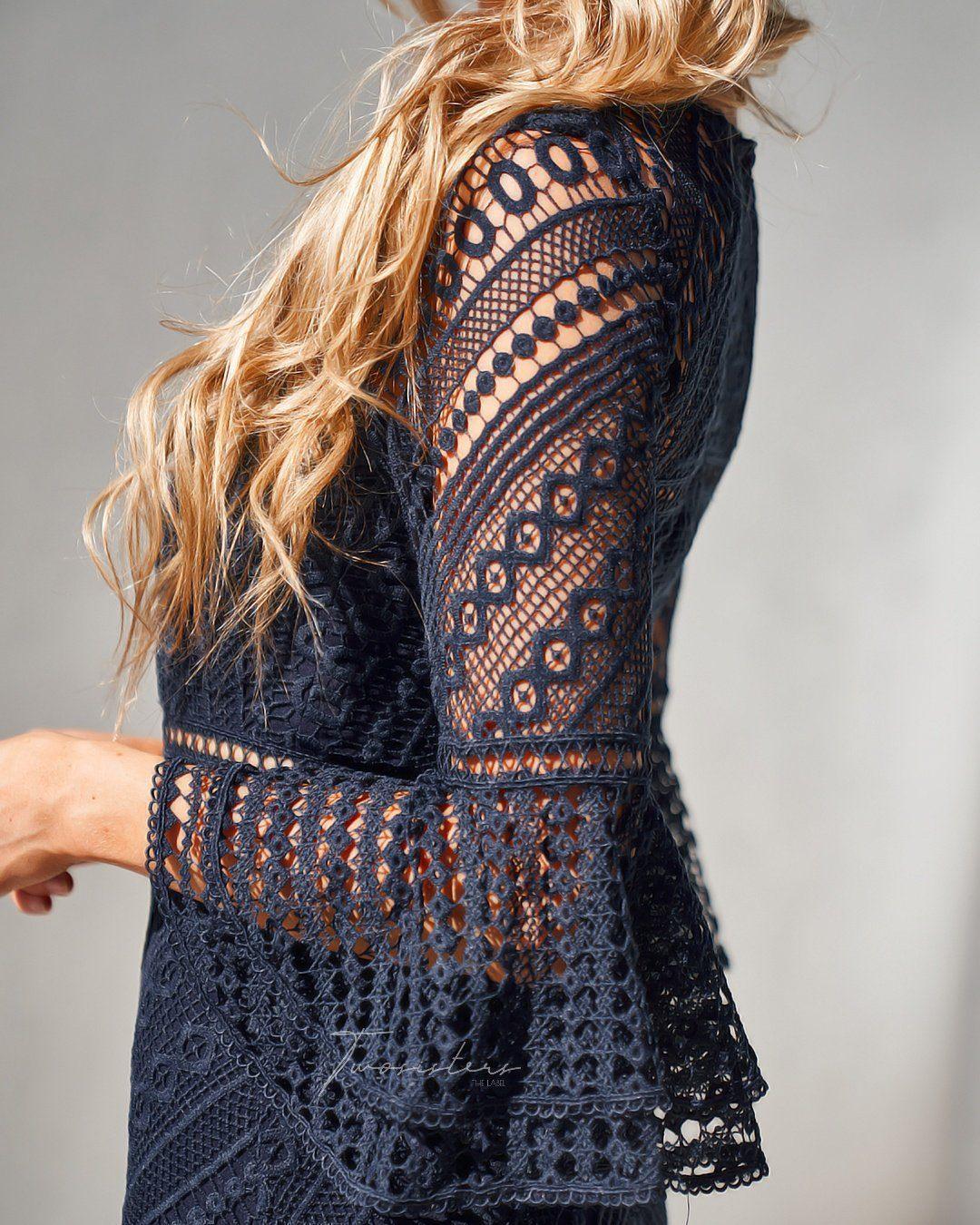 Stacey Dress - Navy - Image 6