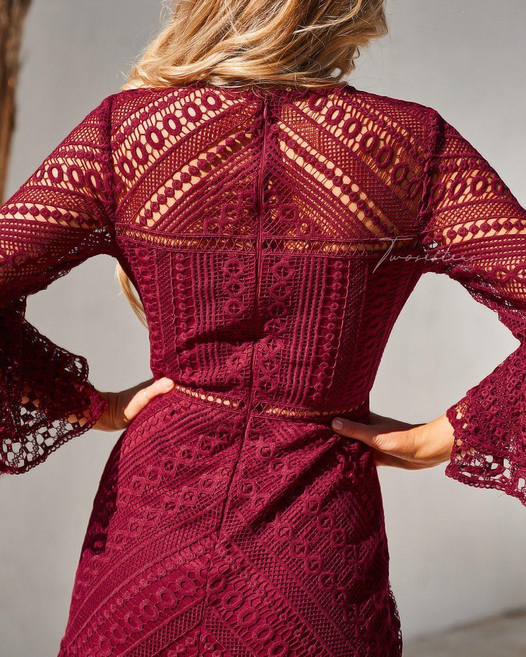 Stacey Dress - Red - Image 4