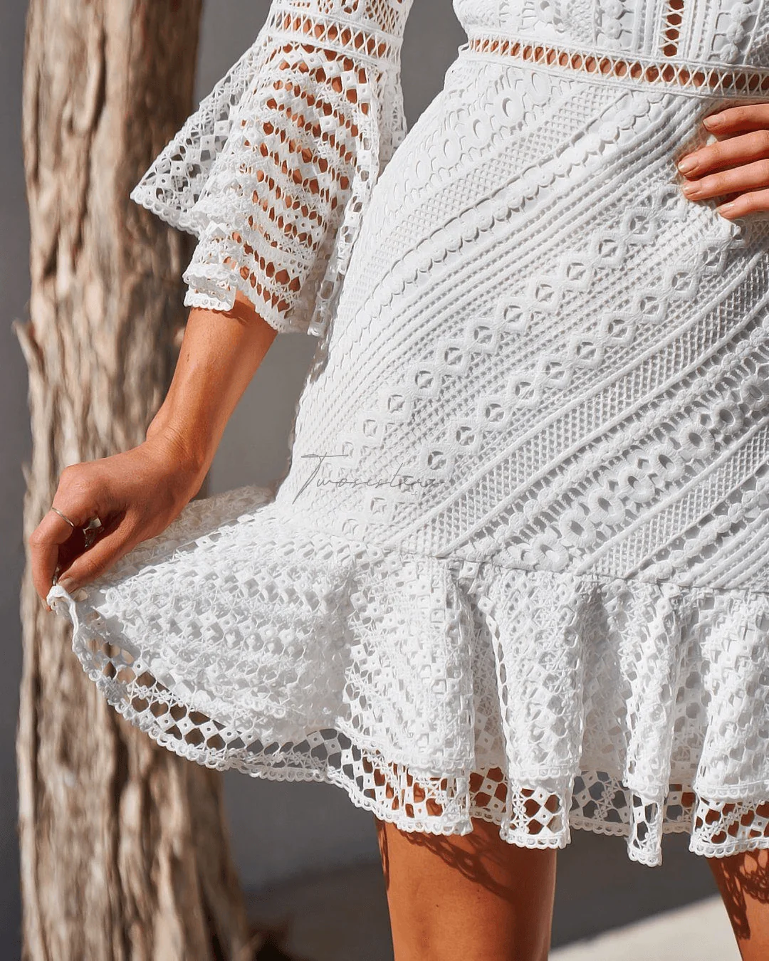 Stacey Dress - White - Image 5