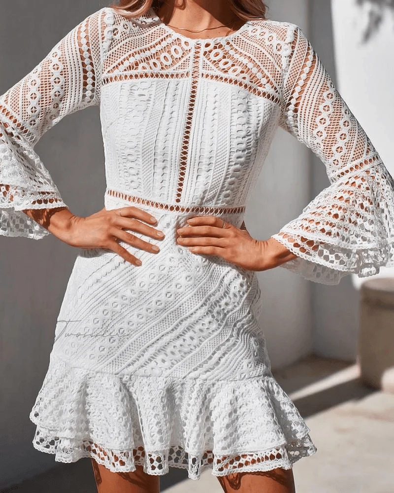 Stacey Dress - White - Image 6
