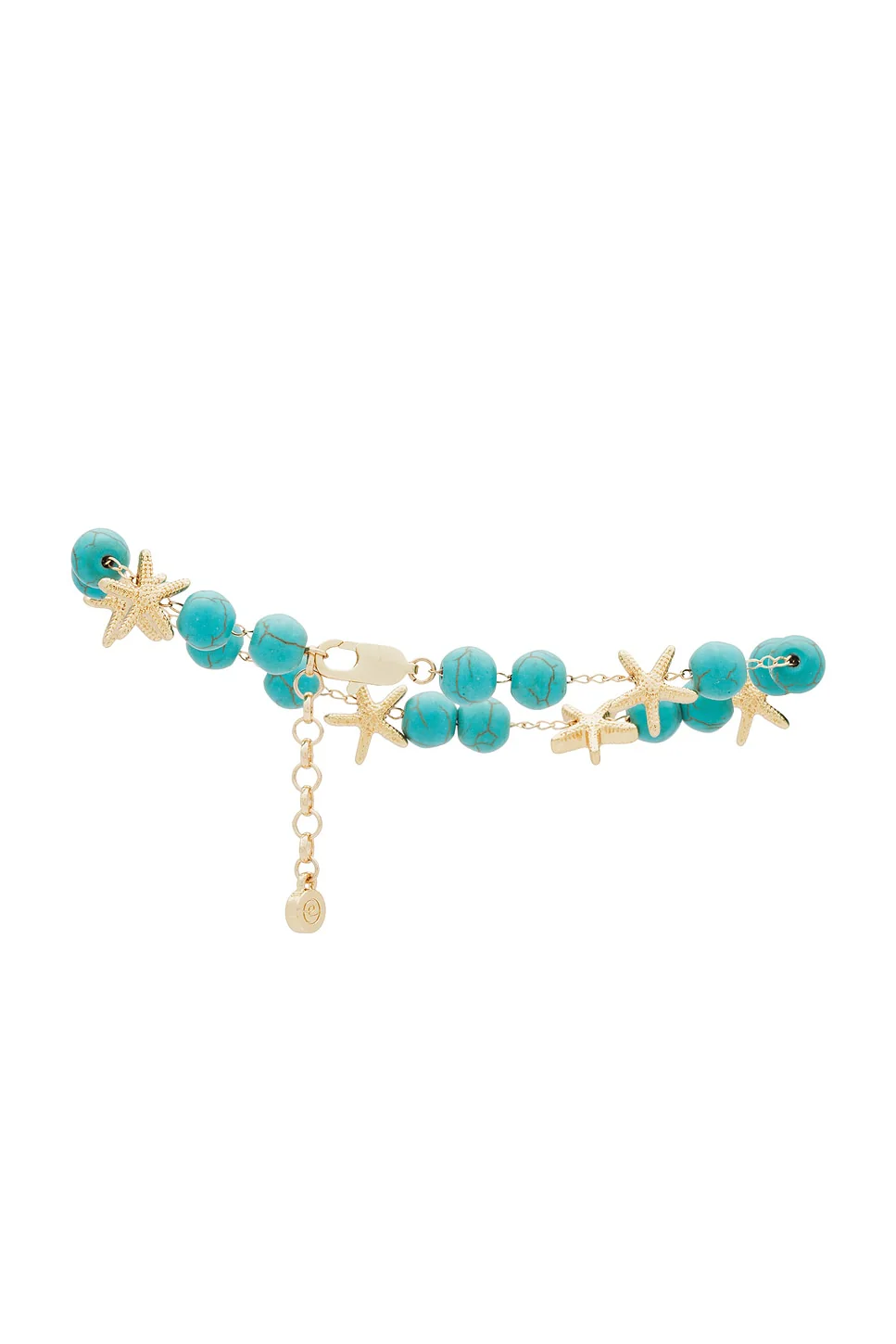 Starfish Beaded Anklet - 18k Gold Plating - Image 4
