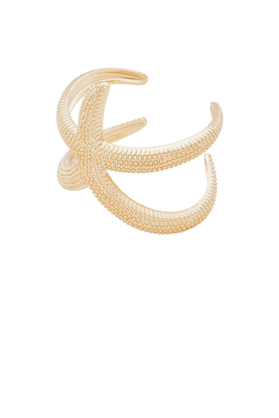 Starfish Cuff Bracelet - 18k Gold Plated - Image 2