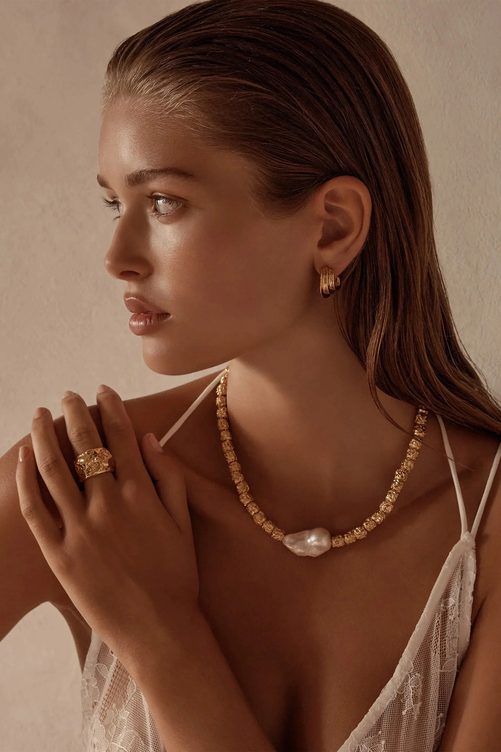 Stevie Necklace - 24K Gold Plated - Image 3