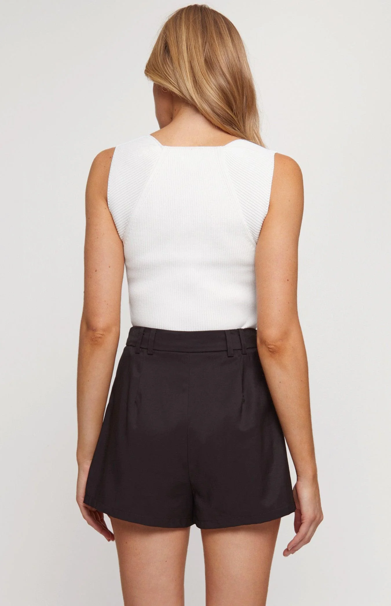 Sweetheart Knit Top - White - Image 2