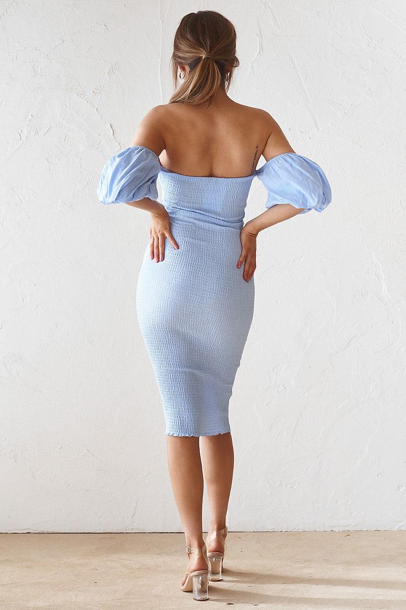 Sweetie Midi Dress - Baby Blue - Image 2