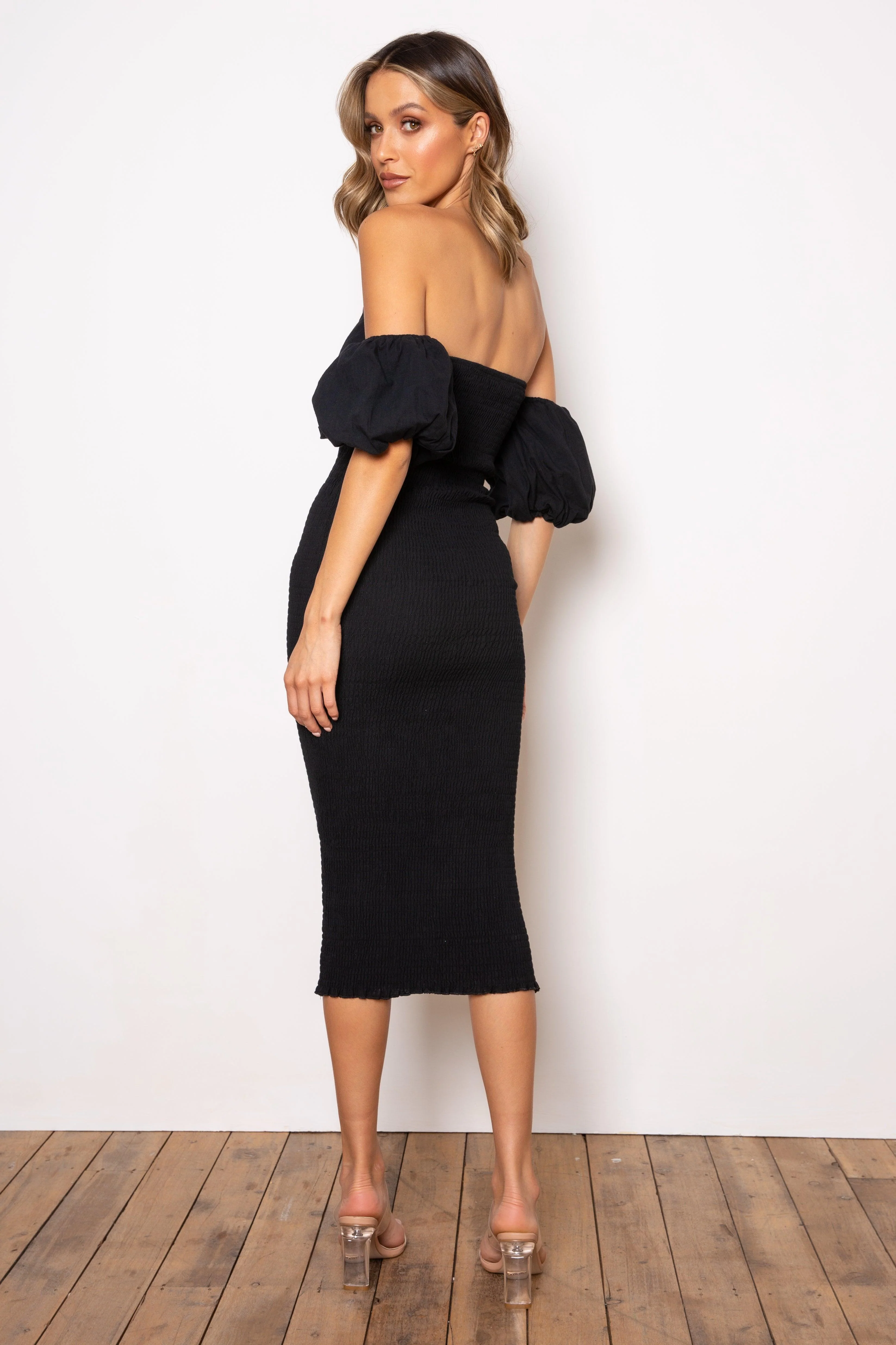 Sweetie Midi Dress - Black - Image 5