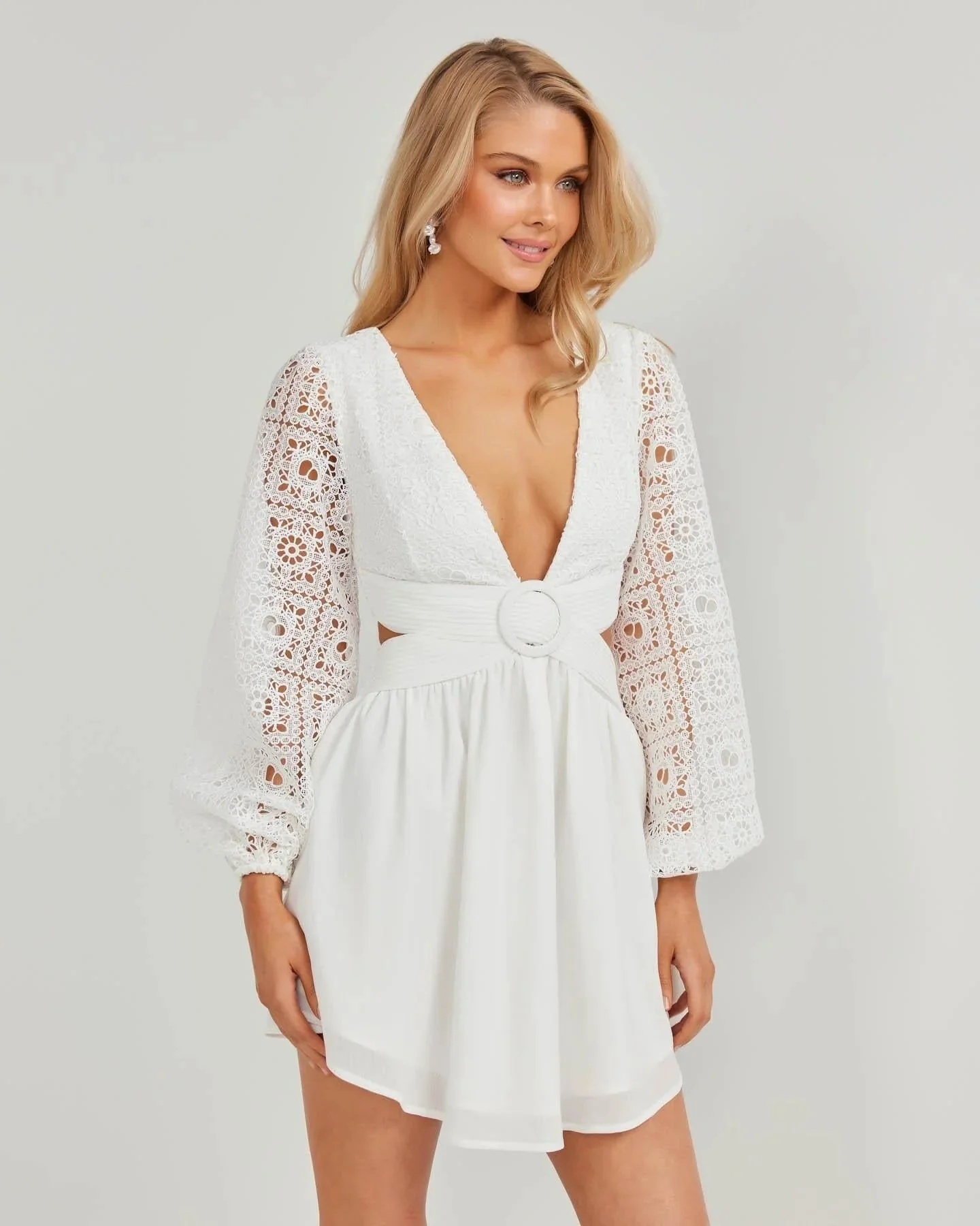 Tabetha Dress - White - Image 3