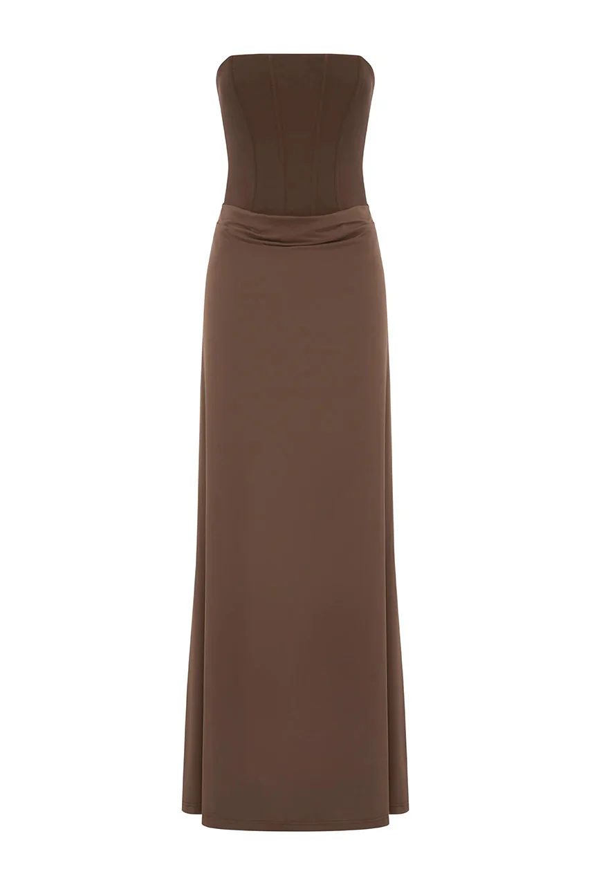 Taleah Maxi Dress - Espresso - Image 6