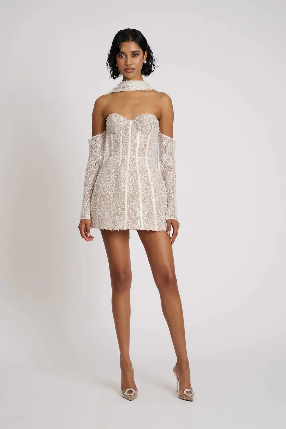 Taline Dress - White