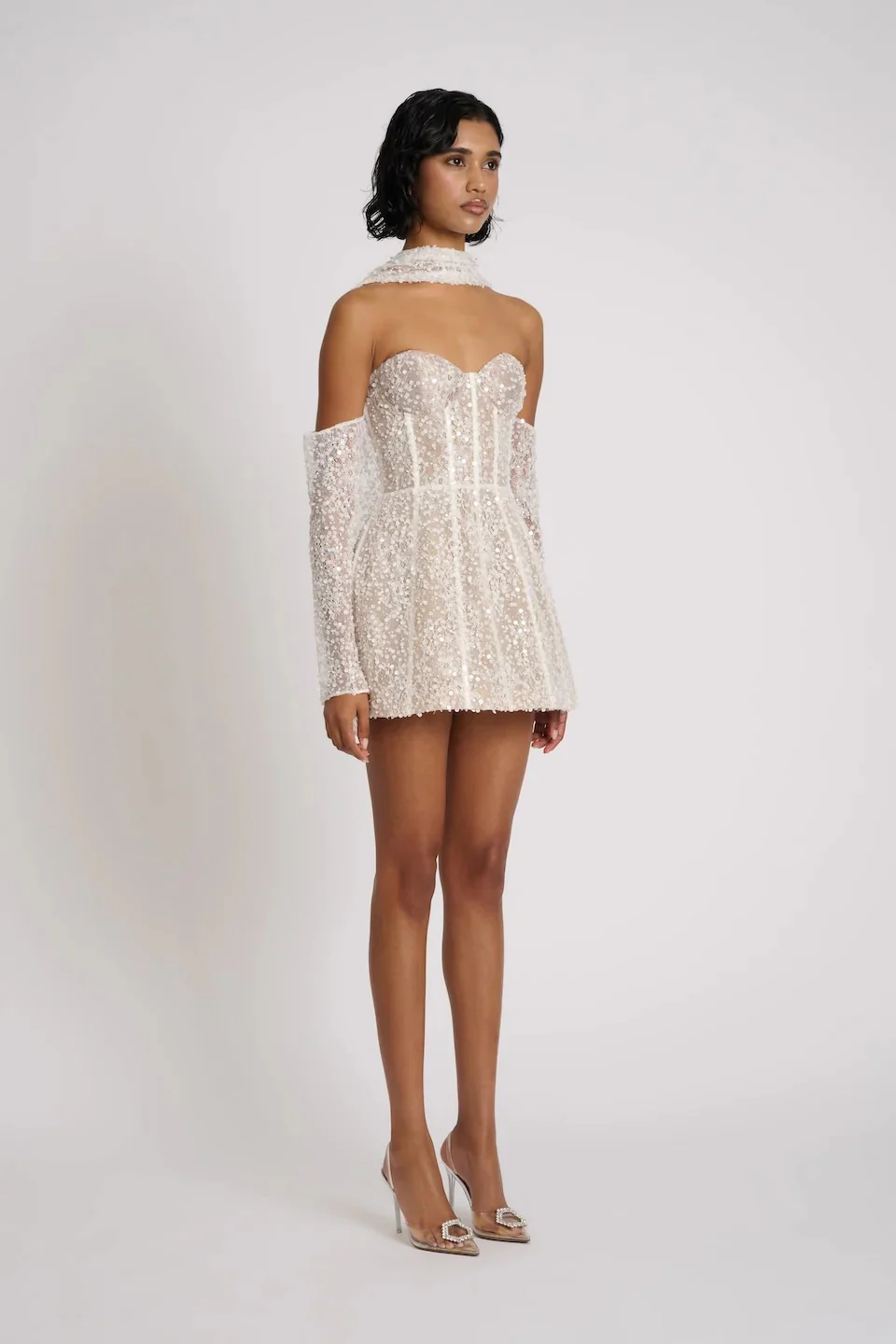 Taline Dress - White - Image 3