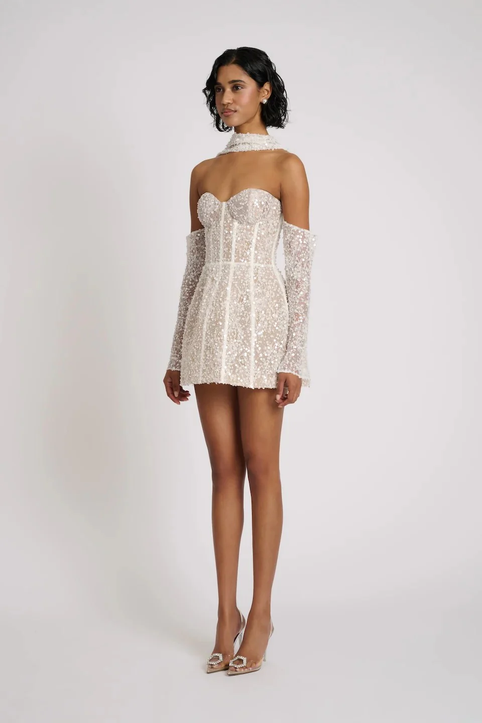 Taline Dress - White - Image 4