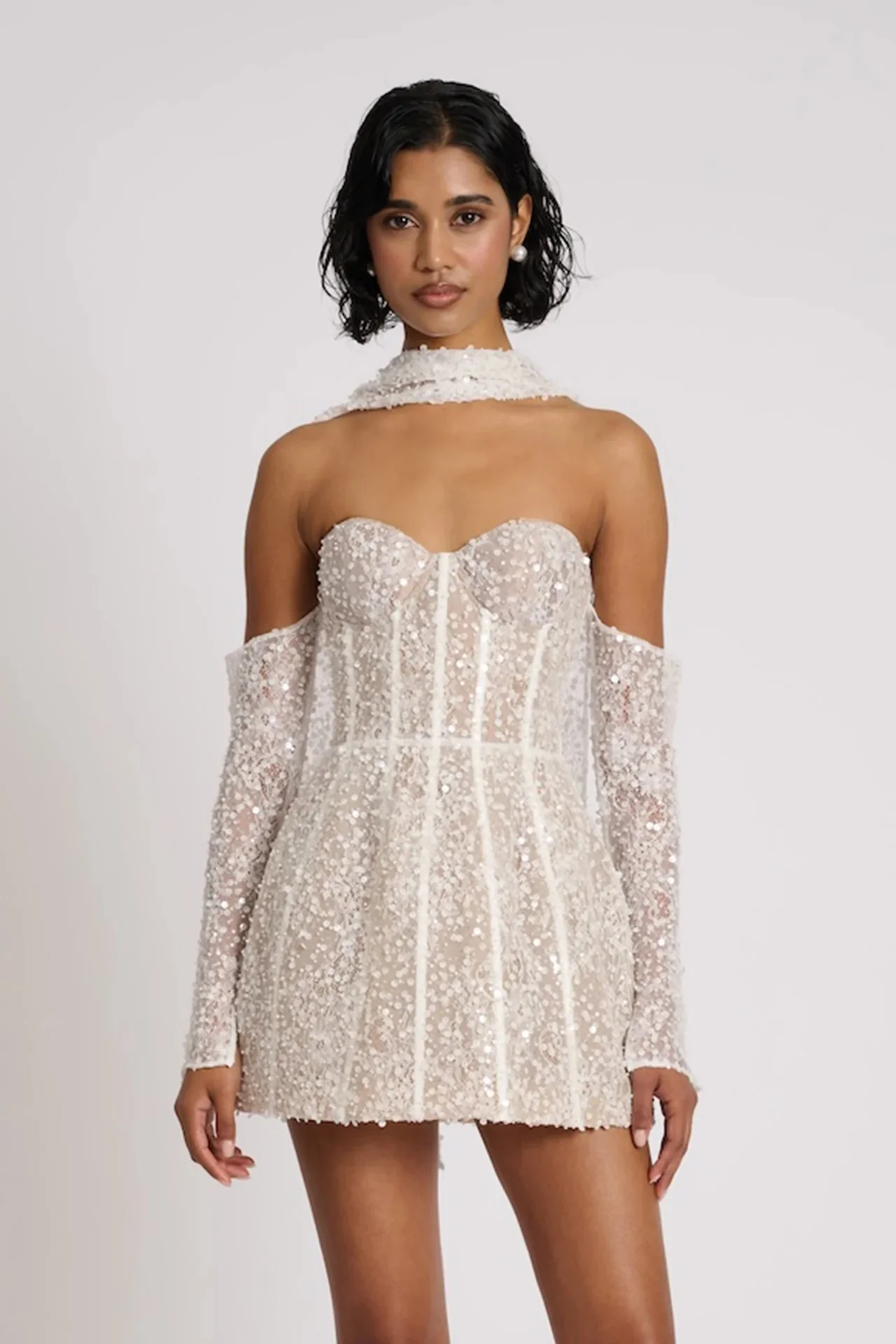 Taline Dress - White - Image 5