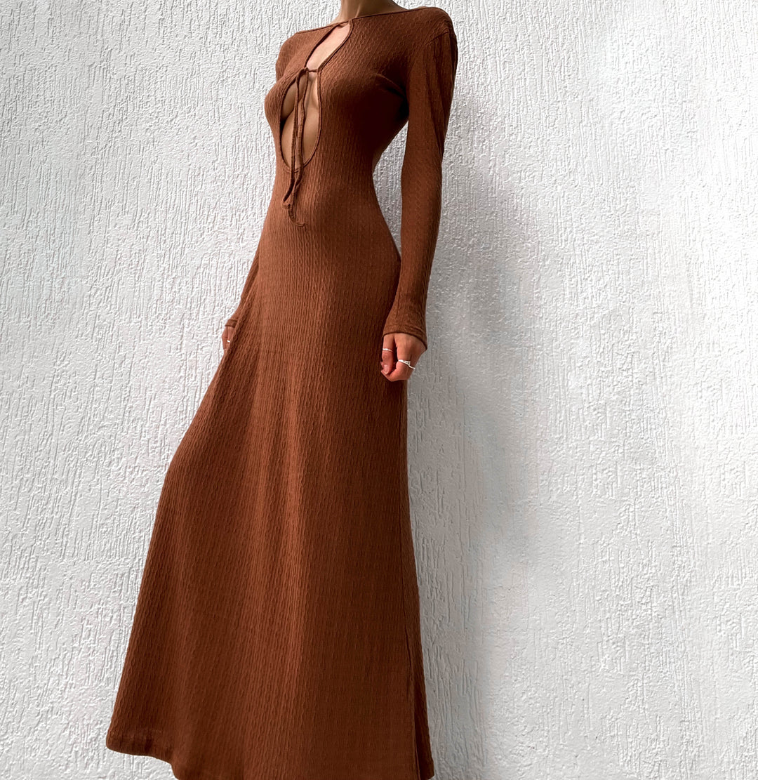 Tallulah Maxi Dress - Chestnut - Image 6
