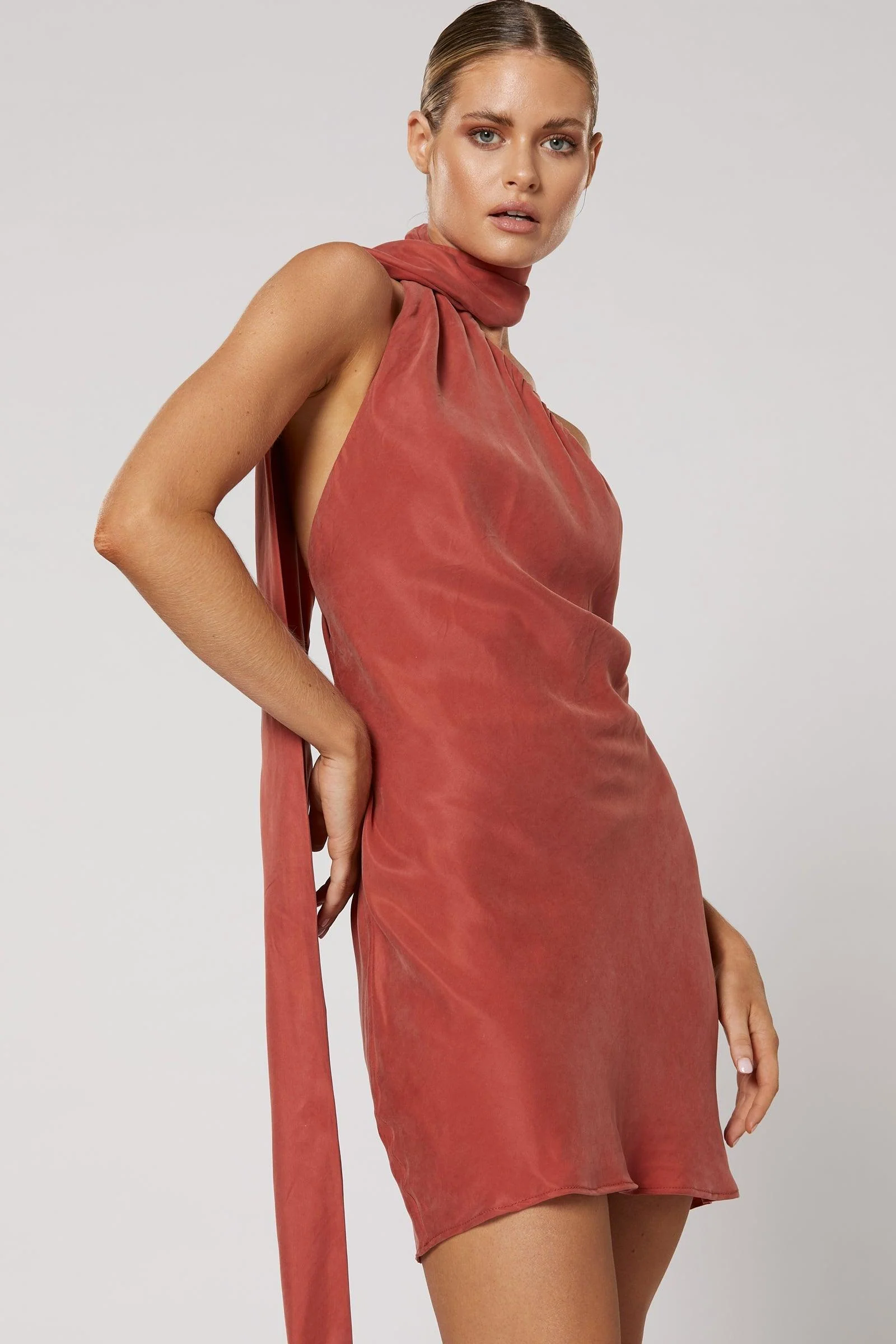 Tammin Short Dress - Copper - Image 3
