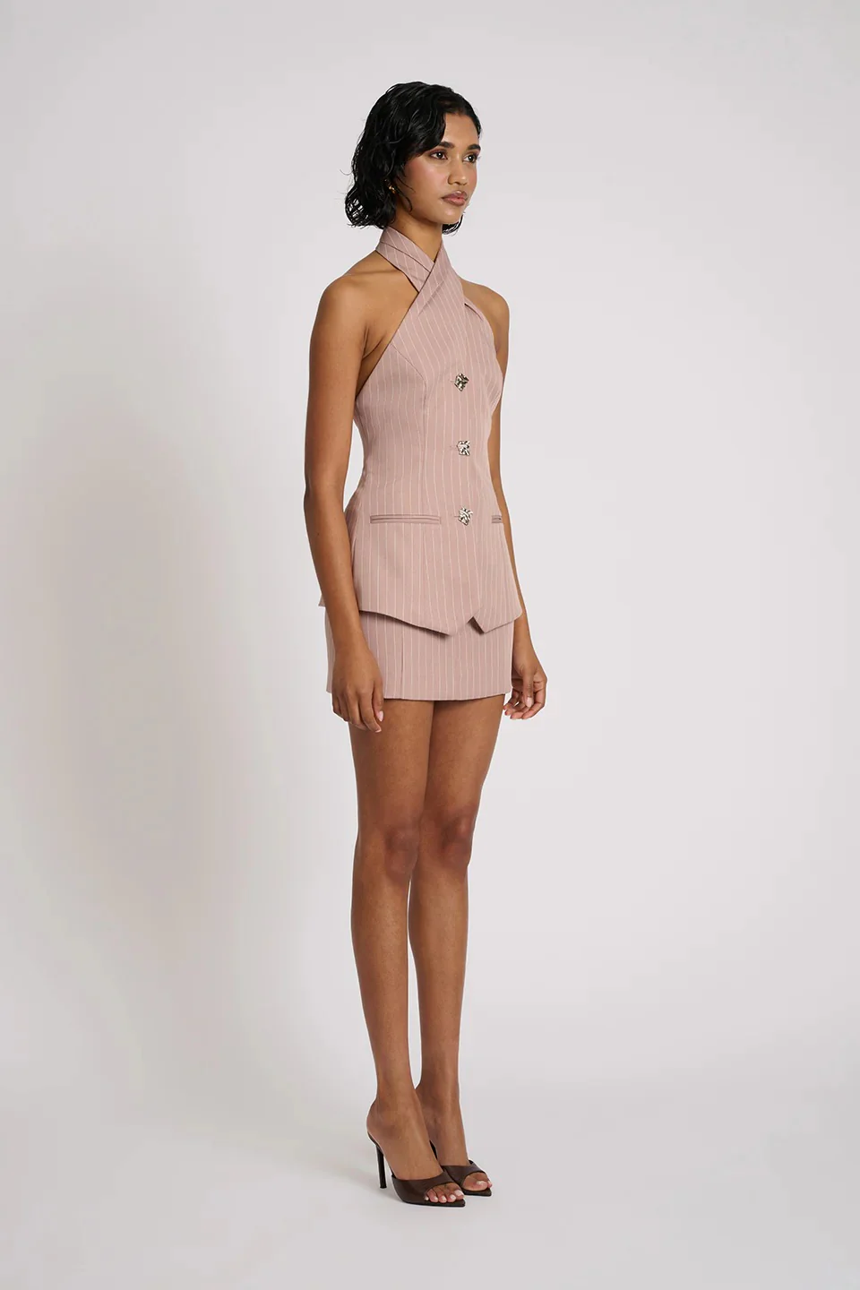 Theo Top - Blush Pinstripe - Image 4