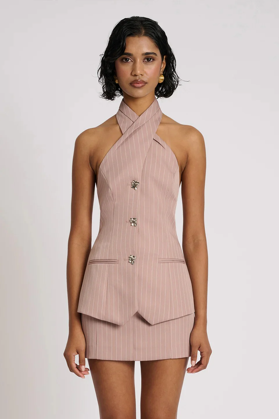 Theo Top - Blush Pinstripe - Image 6