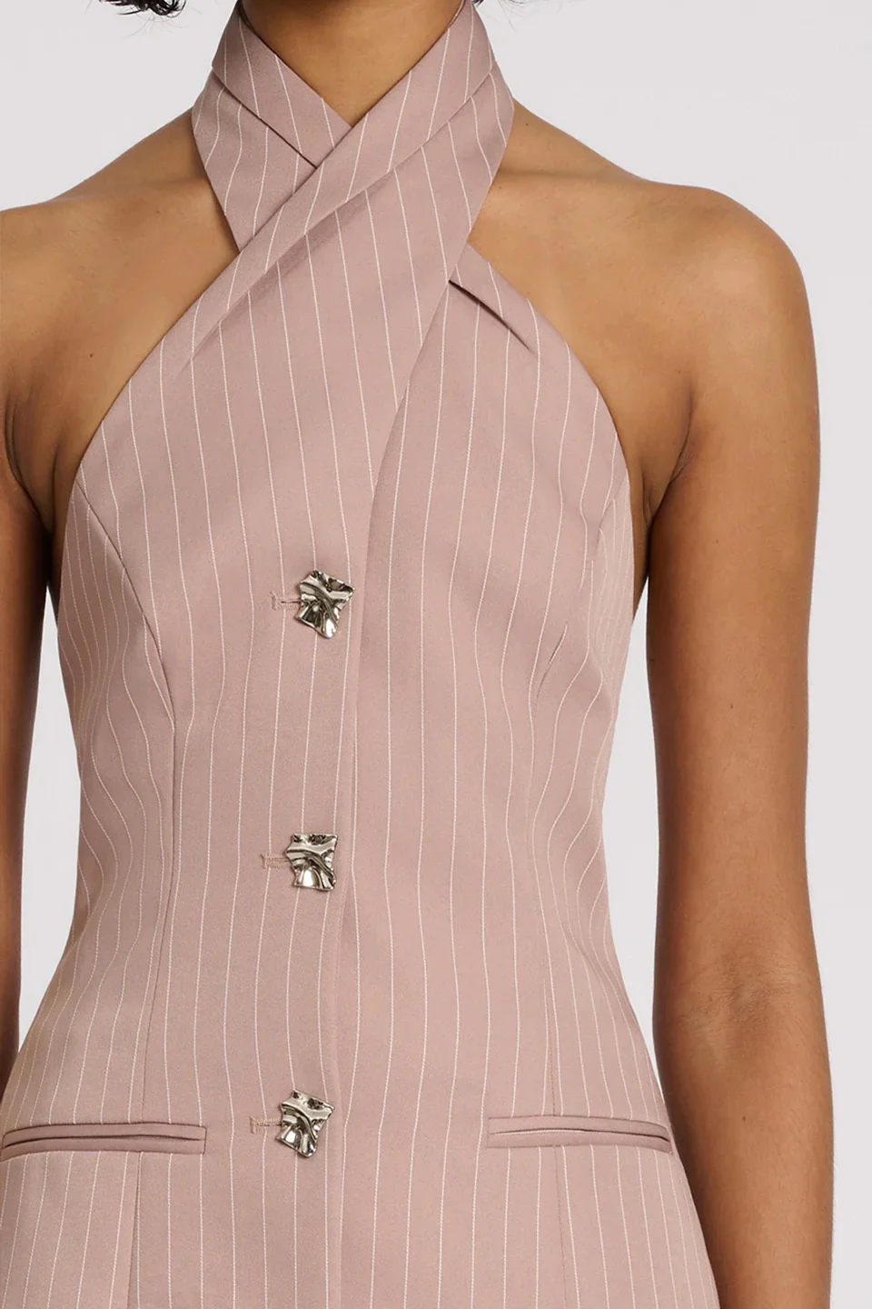 Theo Top - Blush Pinstripe - Image 7