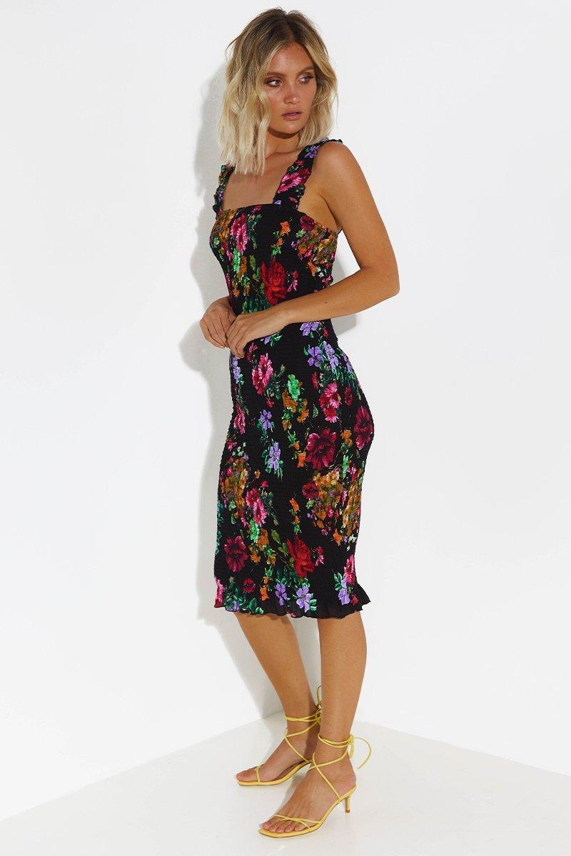 Tina Dress - Black Floral - Image 4