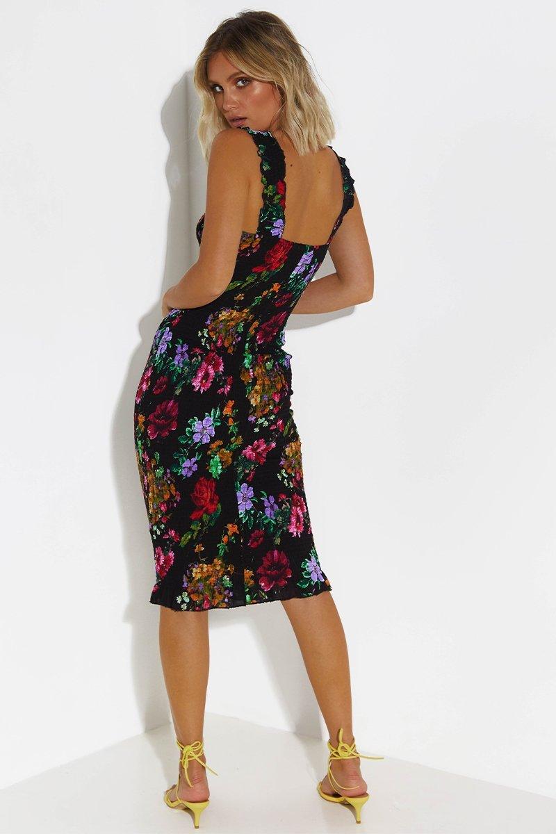 Tina Dress - Black Floral - Image 7