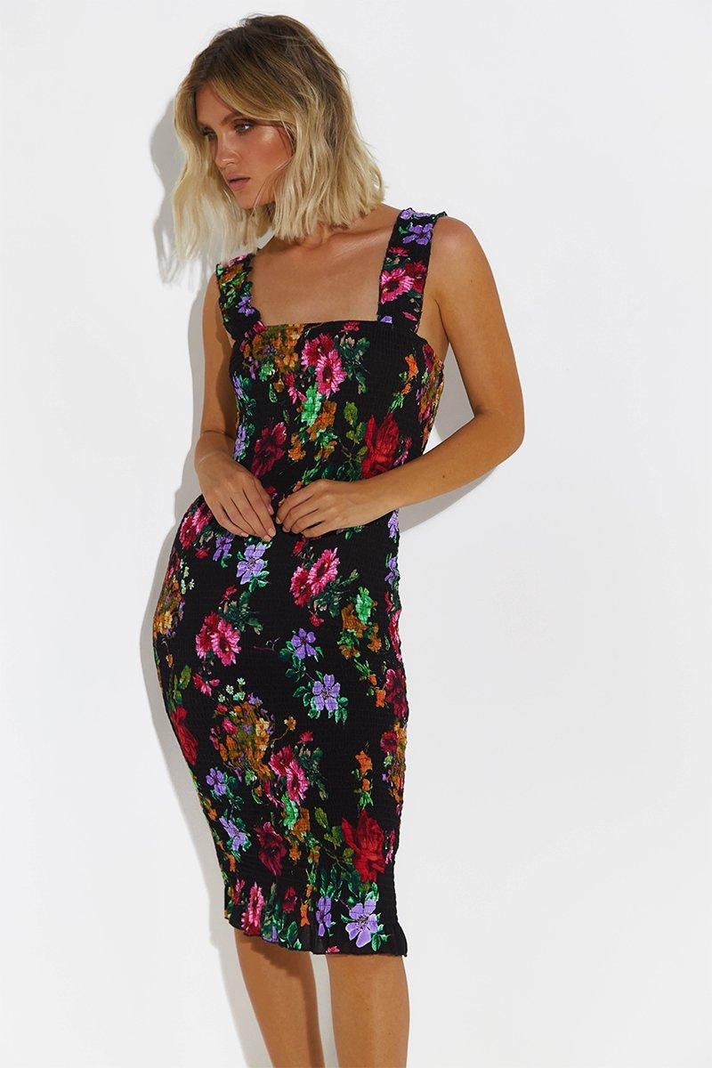 Tina Dress - Black Floral - Image 8