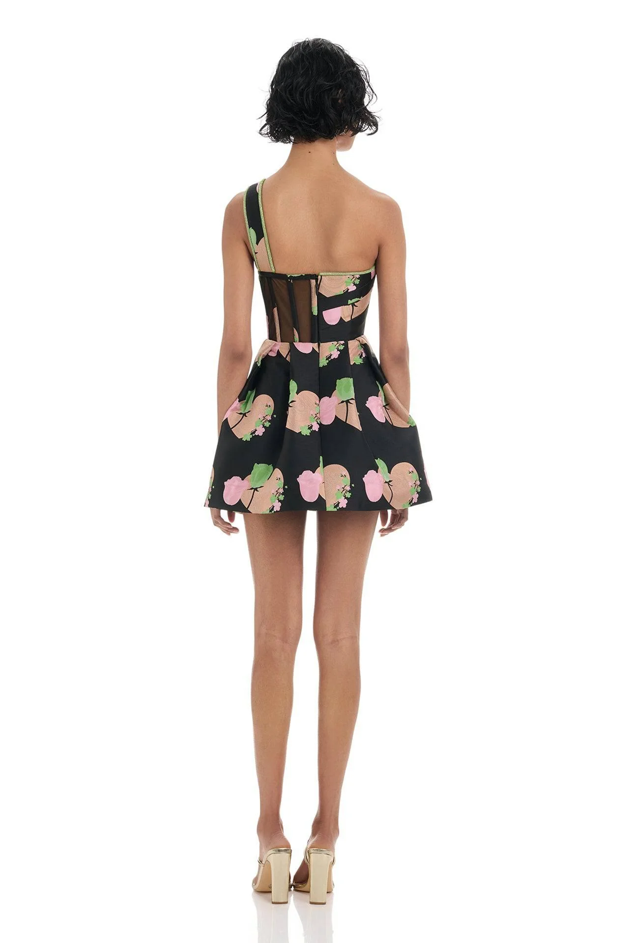 Trina Dress - Black Print - Image 2