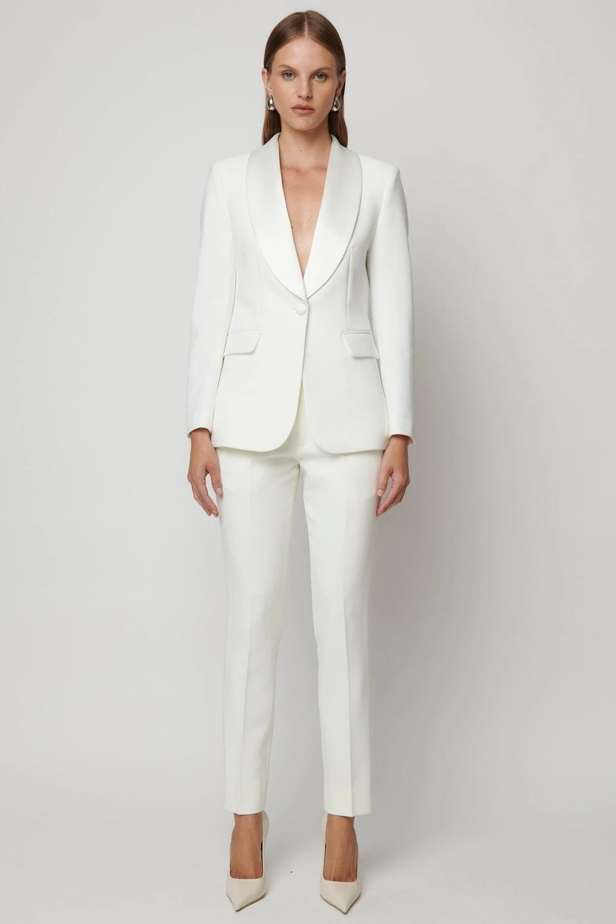 Tuxedo Blazer - Off White - Image 2