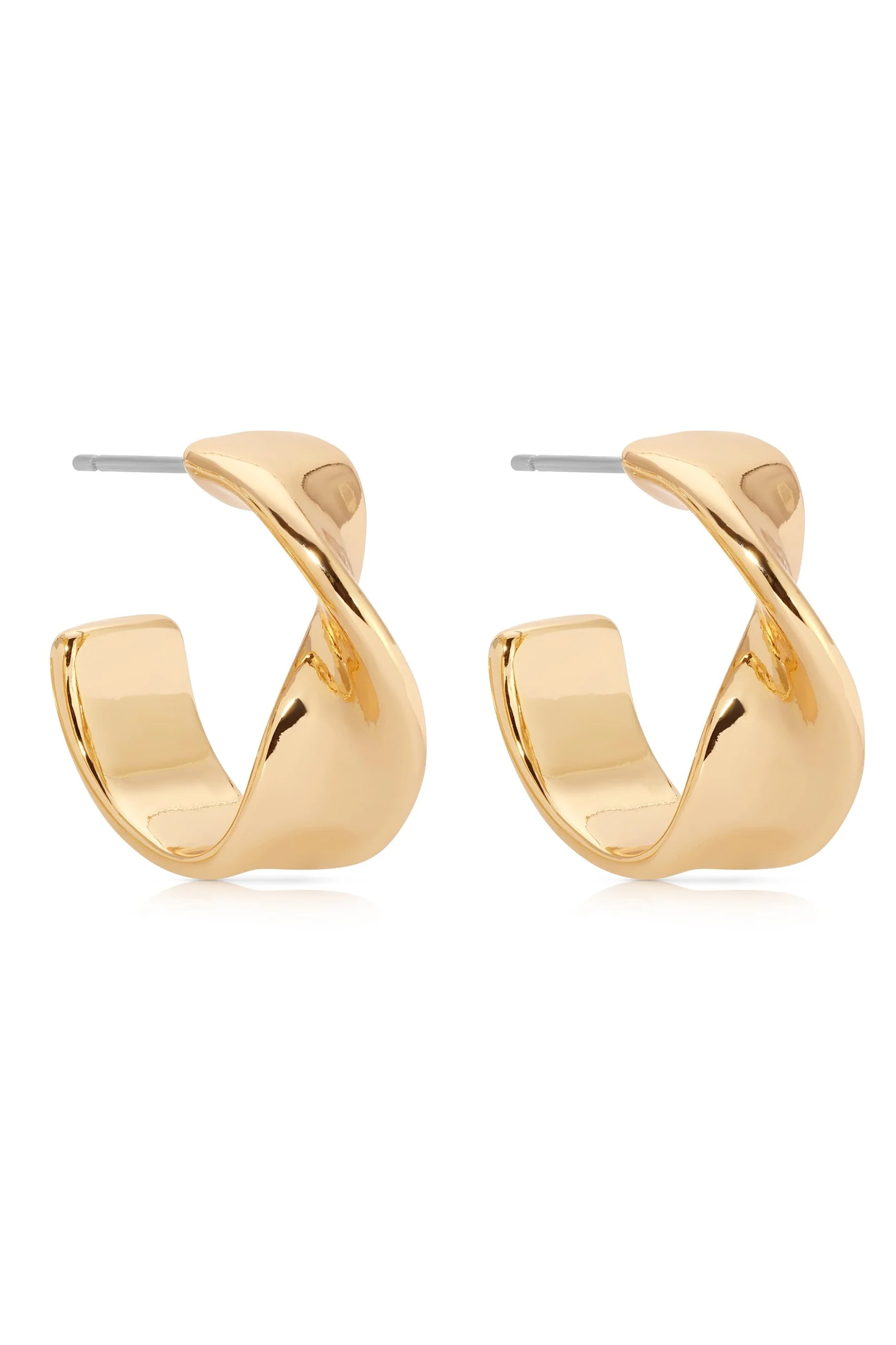 Twist Small Hoop Earrings - Image 2