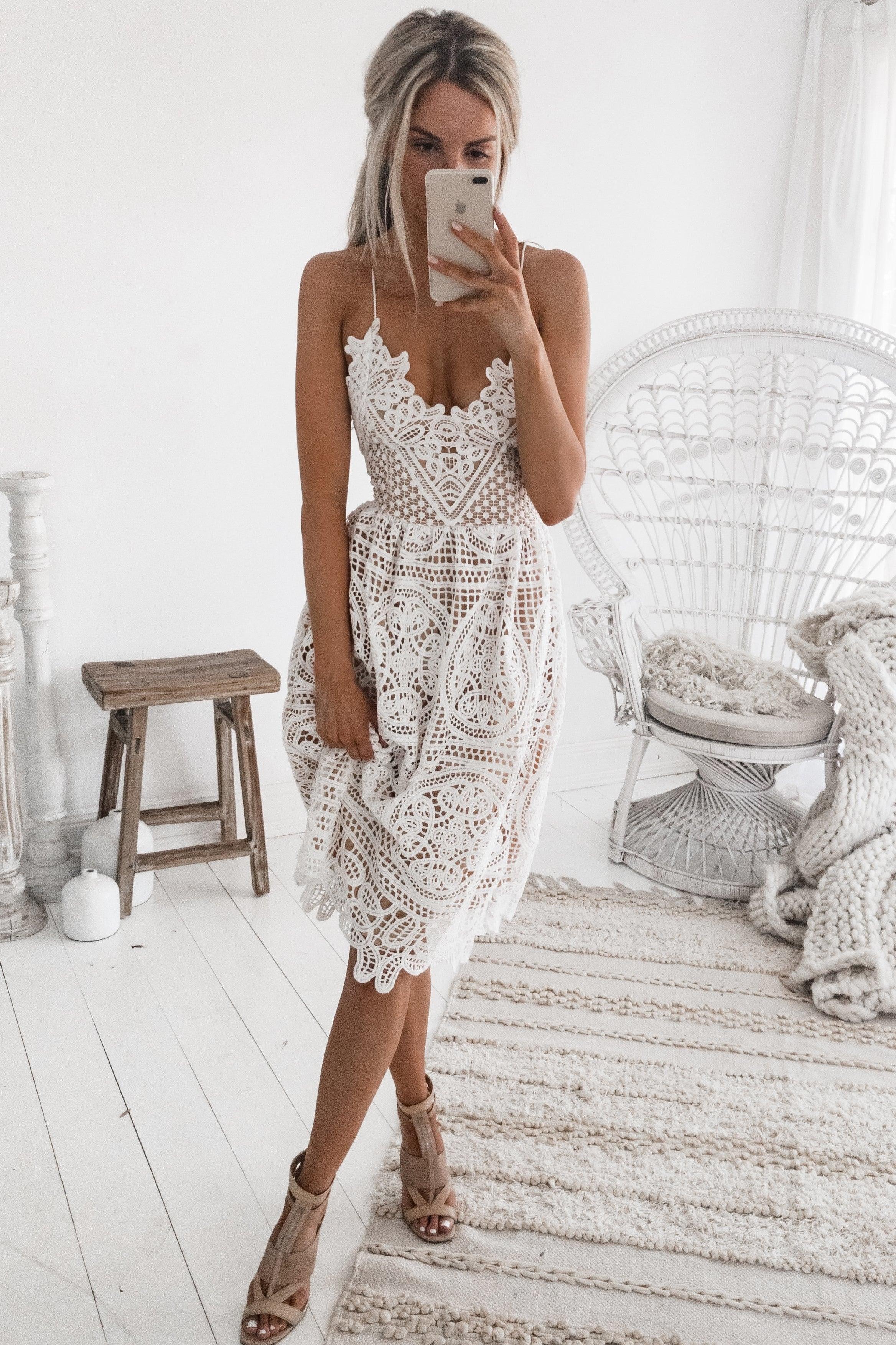 Annabelle Dress - White - Image 4