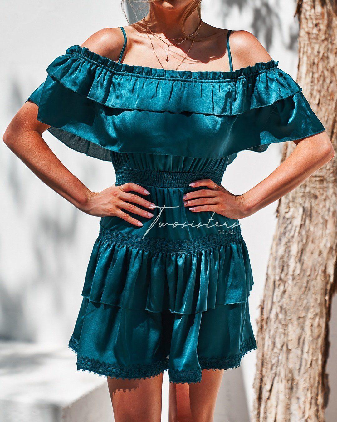 Cassie Dress - Teal - Image 4