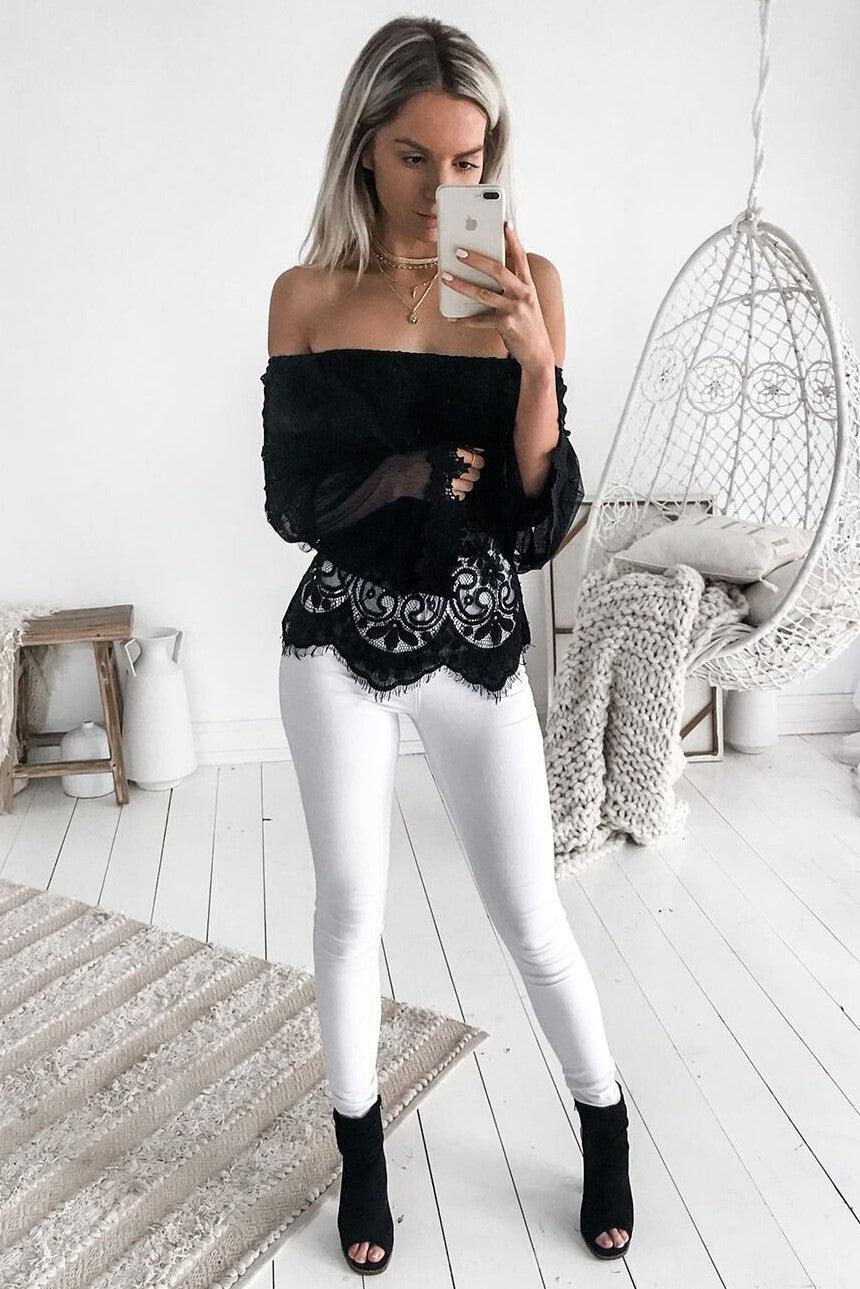 Gypsy Top - Black - Image 5