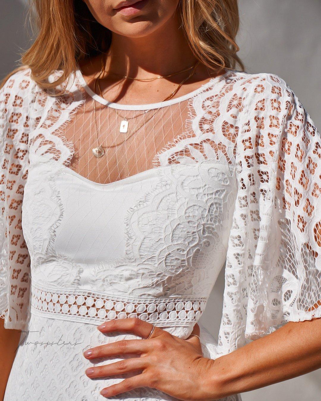 Reyna Dress - White - Image 8