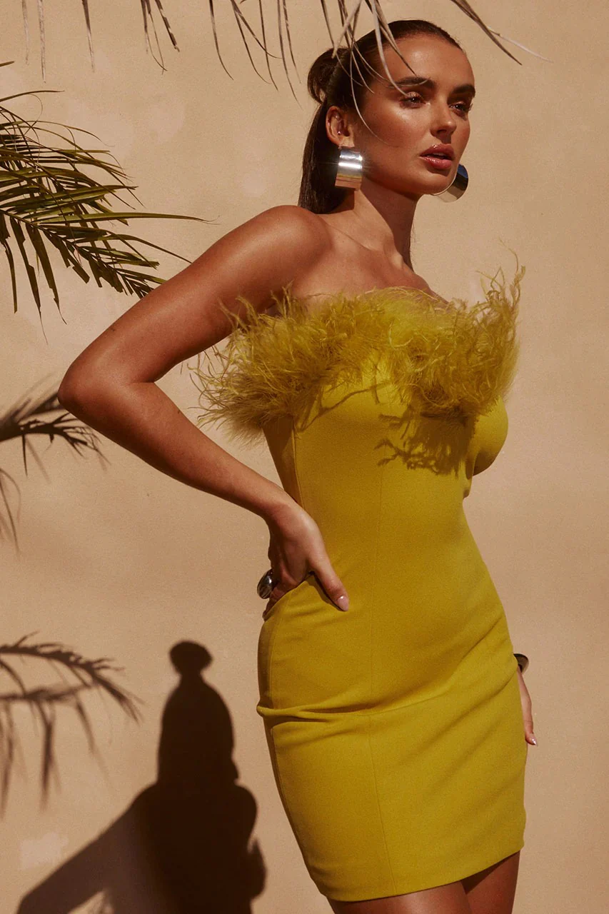 Valentino Mini Dress - Citrus - Image 4