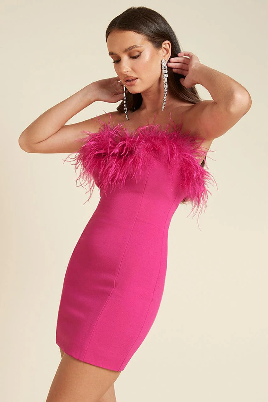 Valentino Mini Dress - Fuchsia - Image 4