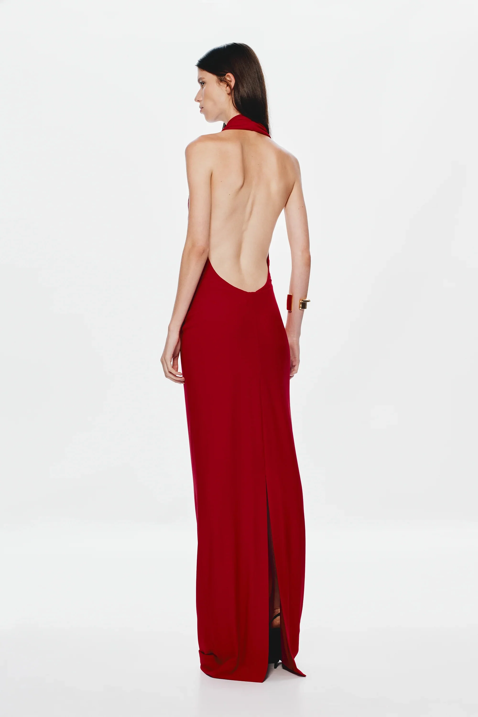 Misha Vanessa Jersey Maxi Dress - Cherry - Image 2