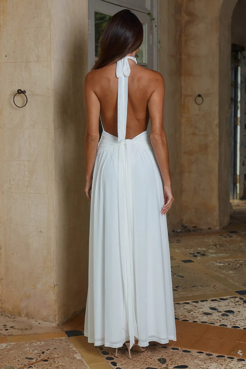 Vanessa Maxi Dress - White - Image 2