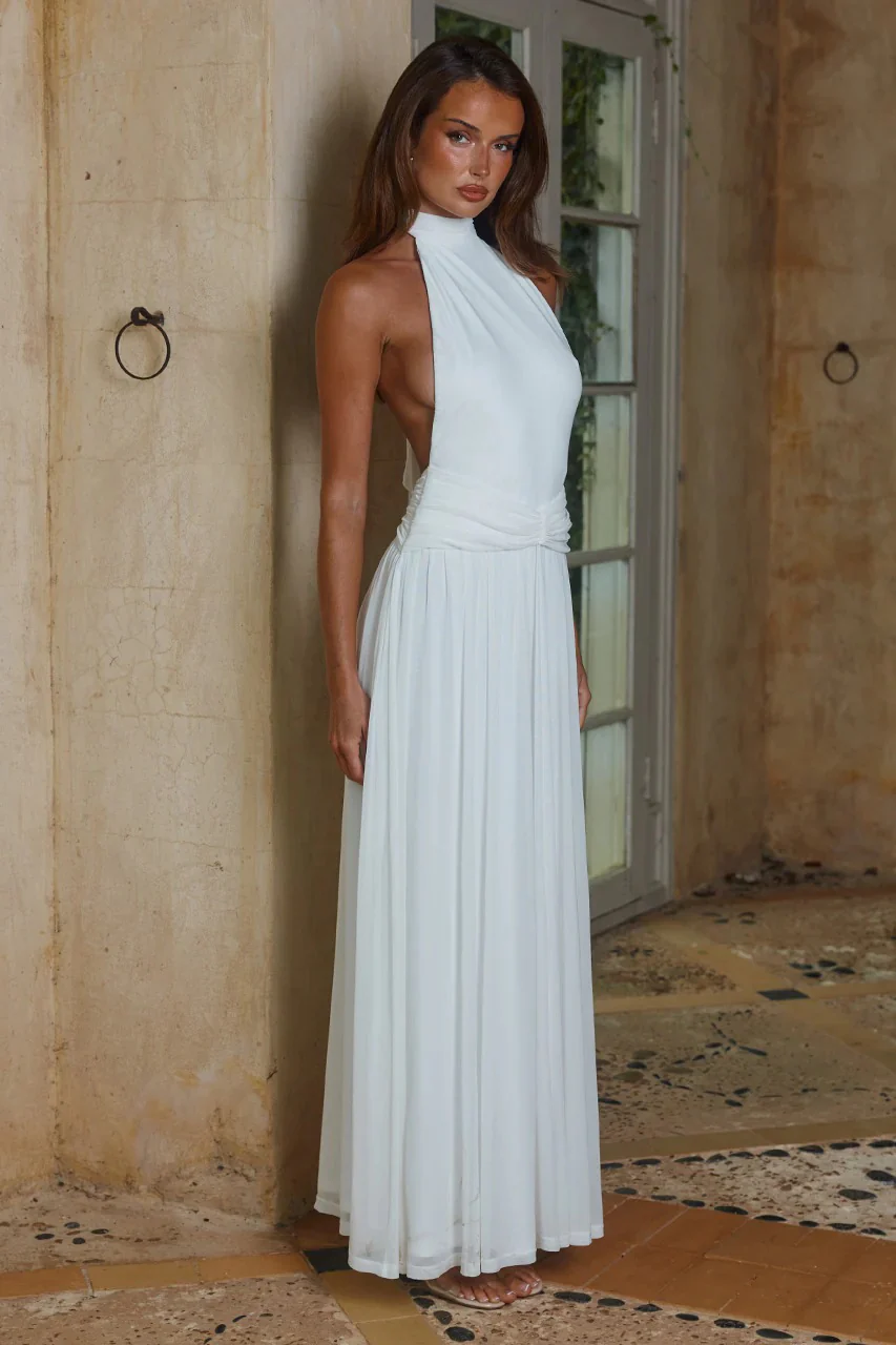 Vanessa Maxi Dress - White - Image 3