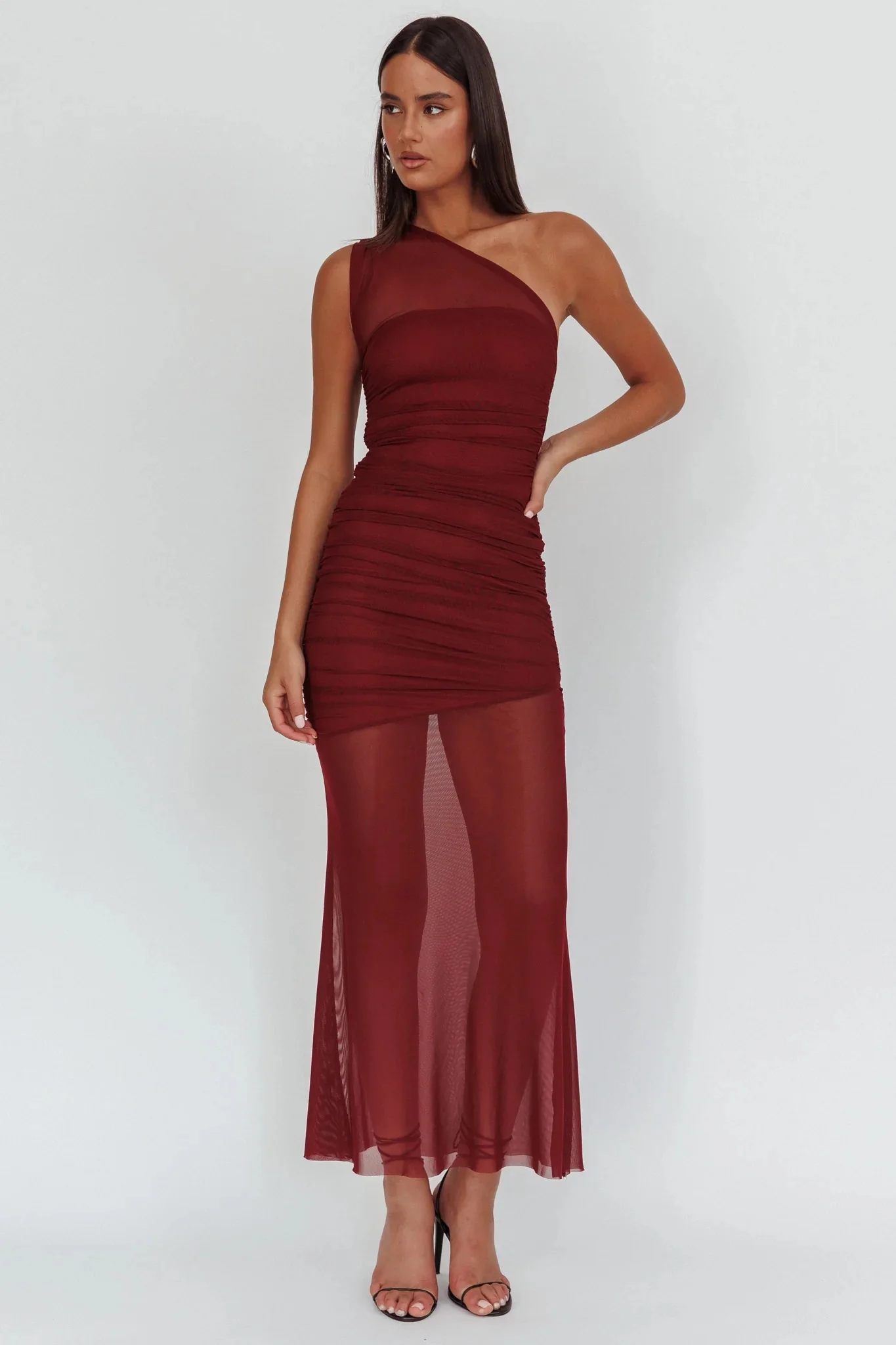 Vanity Maxi Dress - Wine - Image 4
