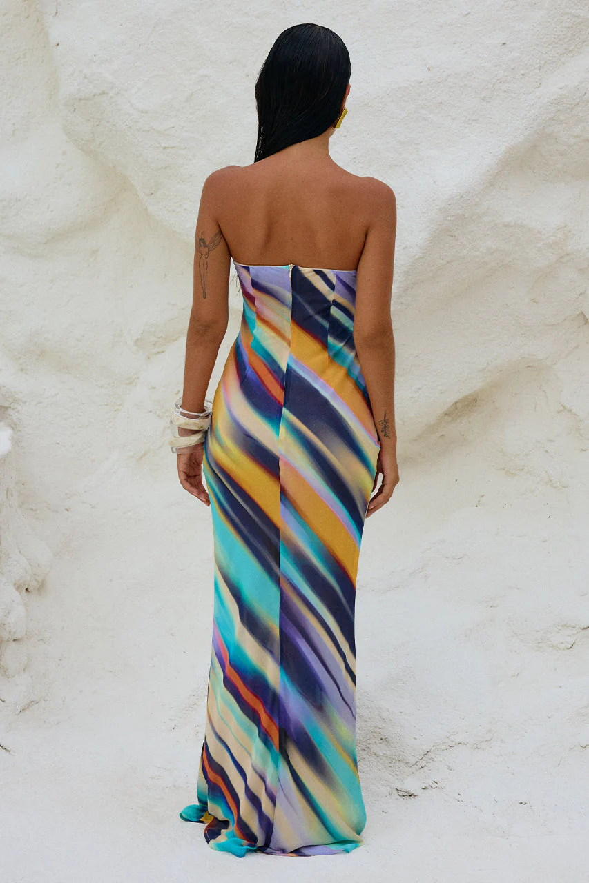 Velza Strapless Dress - Ainsley Print - Image 2