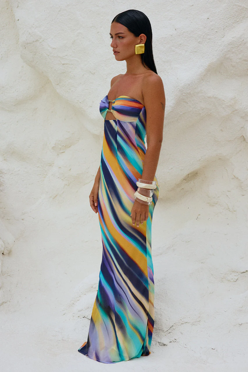 Velza Strapless Dress - Ainsley Print - Image 3