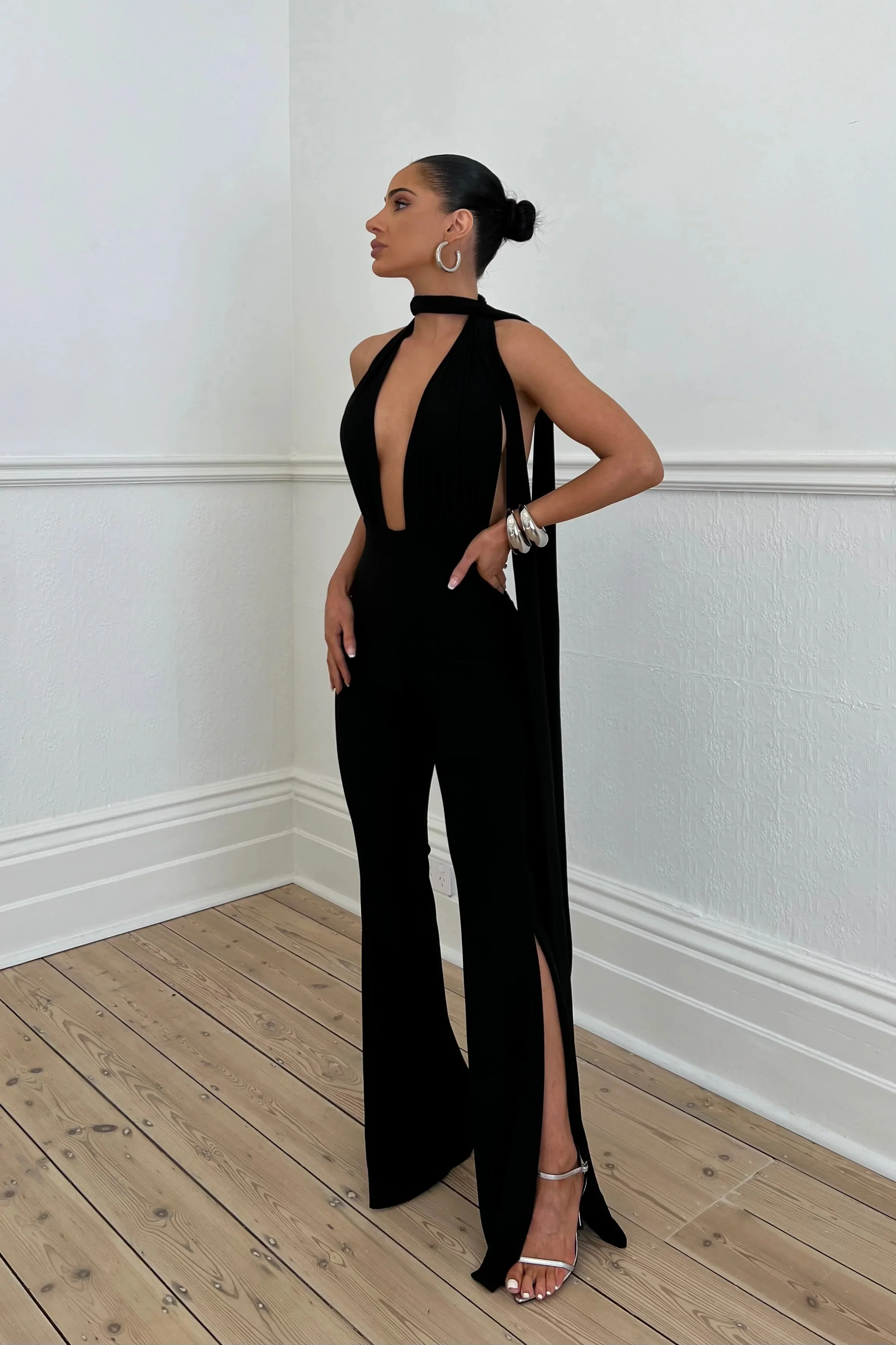 Vera Multi-Way Jumpsuit - Black - Image 9