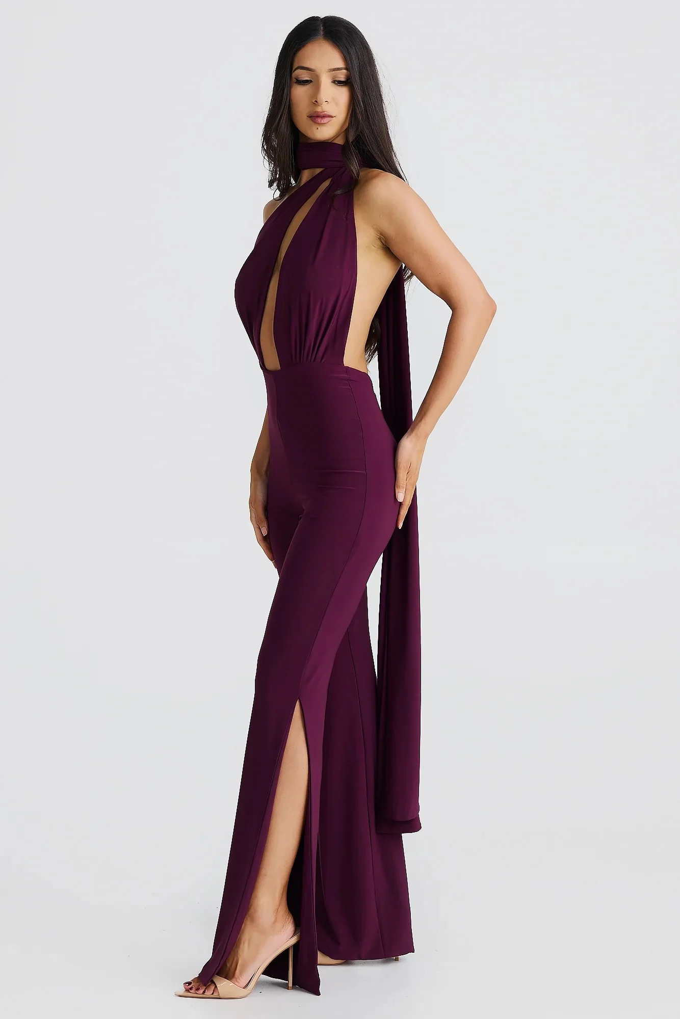Vera Multi-Way Jumpsuit - Mulberry - Image 4