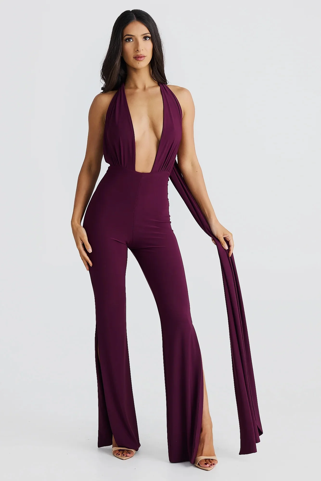 Vera Multi-Way Jumpsuit - Mulberry - Image 5