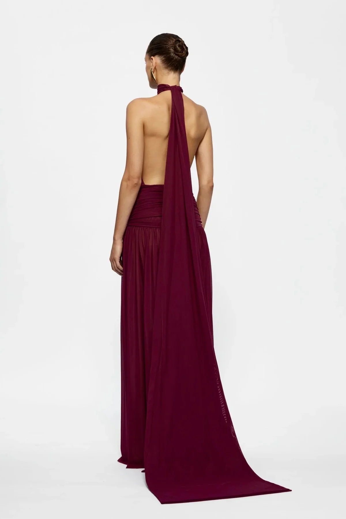 Verity Gown - Burgundy - Image 2