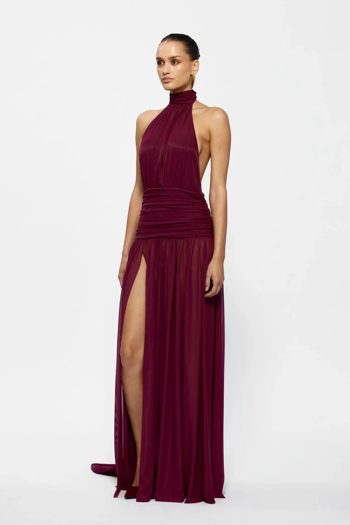 Verity Gown - Burgundy - Image 3